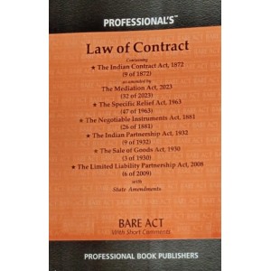 Professional's Law of Contract Bare Act 2024